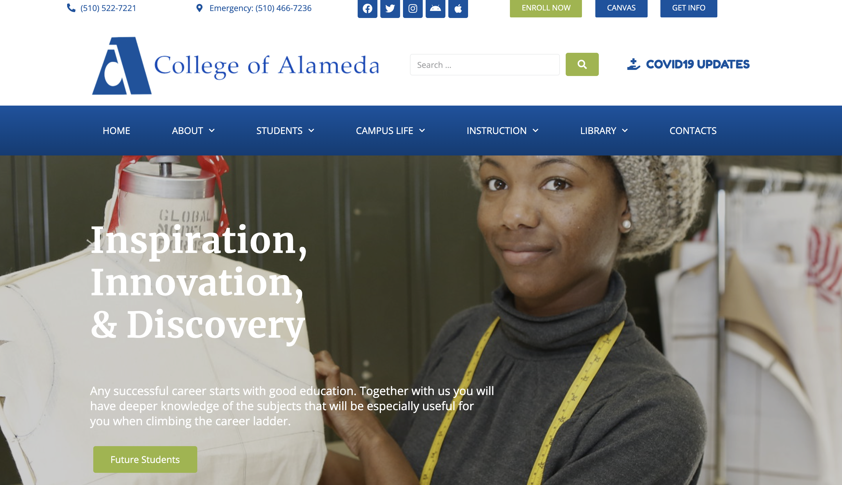 College of Alameda Launches Its New and Improved Website Peralta